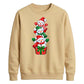 Cute stacked snowmen gift box Christmas Unisex Sweatshirt