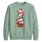 Cute stacked snowmen gift box Christmas Unisex Sweatshirt