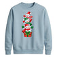 Cute stacked snowmen gift box Christmas Unisex Sweatshirt