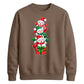 Cute stacked snowmen gift box Christmas Unisex Sweatshirt