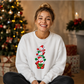 Cute stacked snowmen gift box Christmas Unisex Sweatshirt