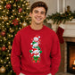 Cute stacked snowmen gift box Christmas Unisex Sweatshirt