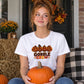 Cute turkey gobble crew graphic Thanksgiving Ladies T-Shirt