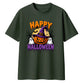 Cute witch pumpkin ghost graphic Halloween Oversized t-shirt