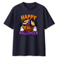 Cute witch pumpkin ghost graphic Halloween Oversized t-shirt