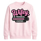 Witty Loading Bar Slogan Engagement Bride Unisex Sweatshirt