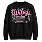 Witty Loading Bar Slogan Engagement Bride Unisex Sweatshirt
