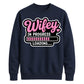 Witty Loading Bar Slogan Engagement Bride Unisex Sweatshirt