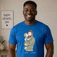 Custom Names Dad & Son Fathers Day Printed Style T-Shirt