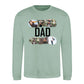 Dad Four Photo Collage Keepsake Father's Day Sweatshirt