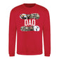 Dad Four Photo Collage Keepsake Father's Day Sweatshirt