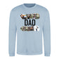 Dad Four Photo Collage Keepsake Father's Day Sweatshirt