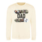 Dad Four Photo Collage Keepsake Father's Day Sweatshirt