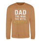 Dad Man Myth Legend Quote Printed Father Day Sweatshirt