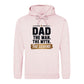 Dad Man The Myth The Legend Printed Father's Day Hoodie