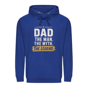 Dad Man The Myth The Legend Printed Father's Day Hoodie