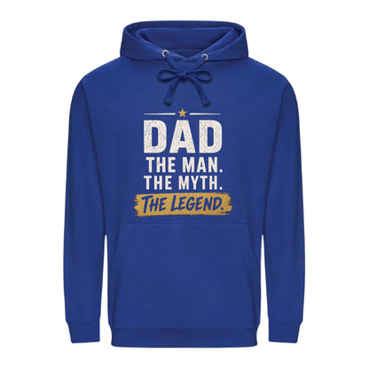Dad Man The Myth The Legend Printed Father's Day Hoodie