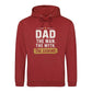 Dad Man The Myth The Legend Printed Father's Day Hoodie