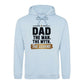 Dad Man The Myth The Legend Printed Father's Day Hoodie