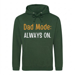 Dad Mode Always On Witty Bold Style Father's Day Hoodie