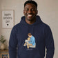 Custom Names Dad & Son Fathers Day Printed Hoodie