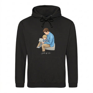 Custom Names Dad & Son Fathers Day Printed Style Hoodie