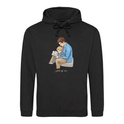Custom Names Dad & Son Fathers Day Printed Hoodie