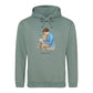 Custom Names Dad & Son Fathers Day Printed Hoodie