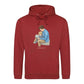 Custom Names Dad & Son Fathers Day Printed Hoodie