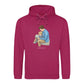 Custom Names Dad & Son Fathers Day Printed Hoodie