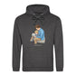 Custom Names Dad & Son Fathers Day Printed Hoodie