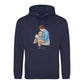 Custom Names Dad & Son Fathers Day Printed Hoodie
