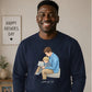Custom Names Dad & Son Fathers Day Printed Unisex sweatshirt