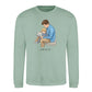 Custom Names Dad & Son Fathers Day Printed Unisex sweatshirt