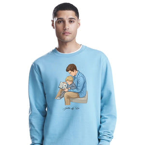 Custom Names Dad & Son Fathers Day Printed Style sweatshirt