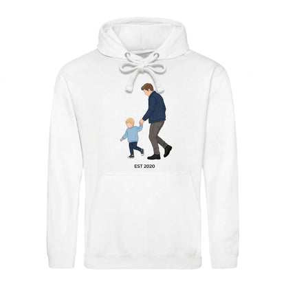Fathers Day Gift Ideas Personalised EST 2020 Fathers Day Printed Style hoodie Best Dad Ever Fathers Day 2026