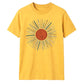 Retro sunburst graphic unisex t-shirt