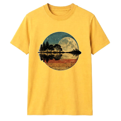 Retro Unisex T-Shirt Nature Moon Graphic Tee