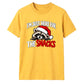 Amusing festive raccoon snacks Christmas Unisex T-Shirt