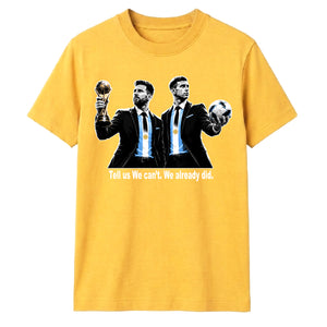 Argentina Football Champions Quote Graphic Unisex T-Shirt