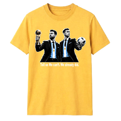 Argentina Football Champions Quote Graphic Unisex T-Shirt