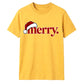 Classic retro santa hat typography Christmas Unisex T-Shirt