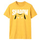 Cute Peeking Cat Shadow Typography Graphic Unisex T-Shirt