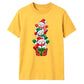 Delightful stacked snowmen graphic Christmas Unisex T-Shirt