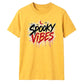 Dripping blood text spooky vibes Halloween Unisex t-shirt