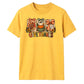Gingham panels give thanks text Thanksgiving Unisex T-Shirt