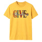 Give thanks block text script Thanksgiving Unisex T-Shirt