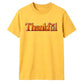 Glossy 3D block text thankful Thanksgiving Unisex T-Shirt