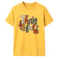 Leopard print thankful text art Thanksgiving Unisex T-Shirt