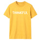 Minimalist THANKFUL block text Thanksgiving Unisex T-Shirt